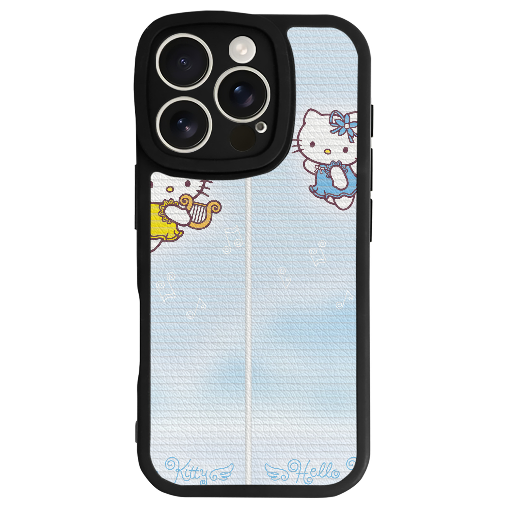 （画像用） Hello Kitty ハローキティ 【iPhone 16シリーズ対応】シリコンスマホケース（レザー調） 材質：シリコン